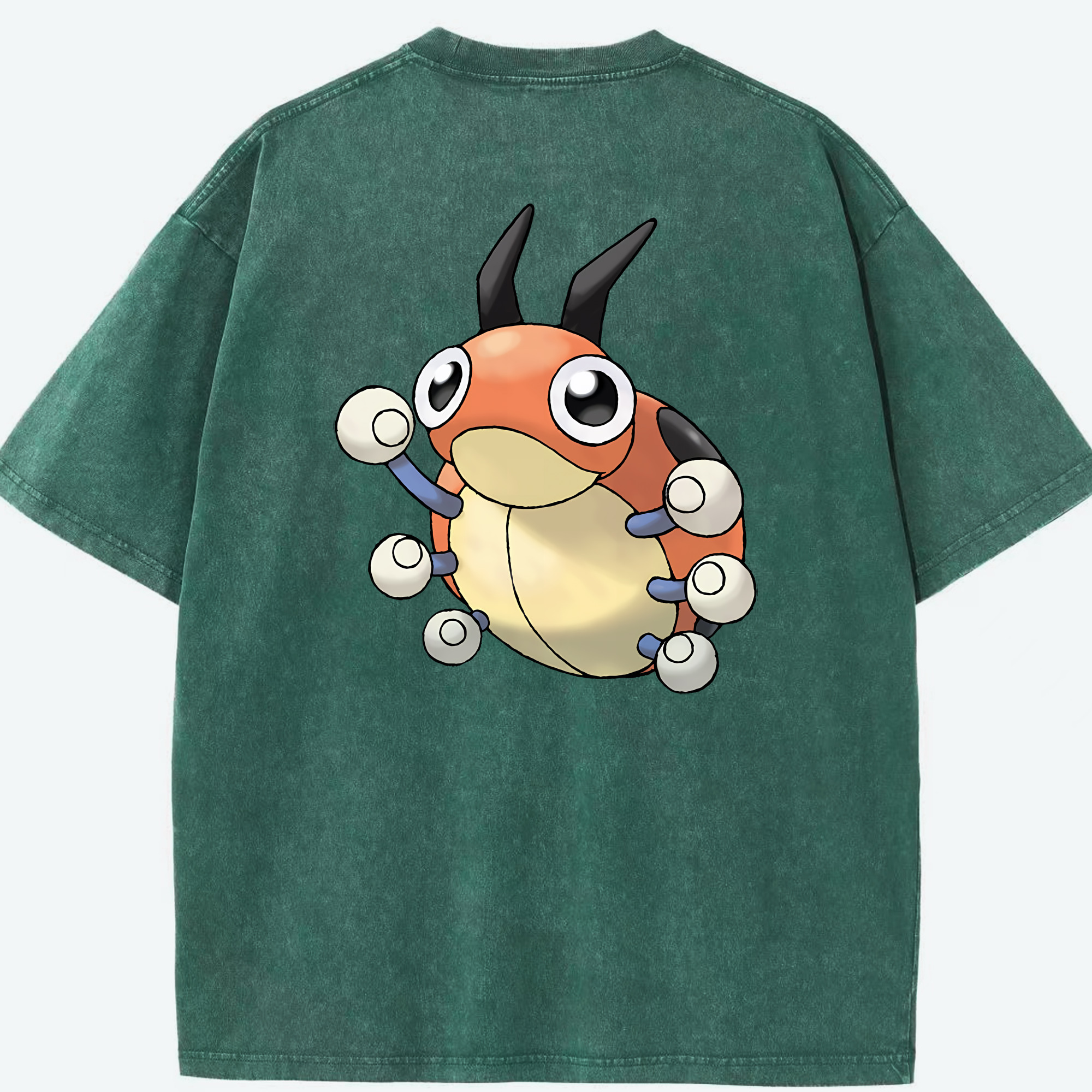 （画像用） ポケットモンスター Pokémon 綿100% ヴィンテージ風 半袖Tシャツ（背面プリント）